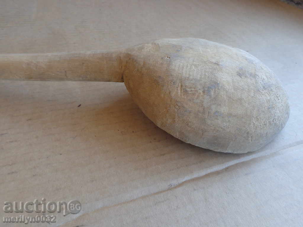Very old wooden spoon, ladle, wooden - 7 Very old wooden spoon, ladle, wooden - 7