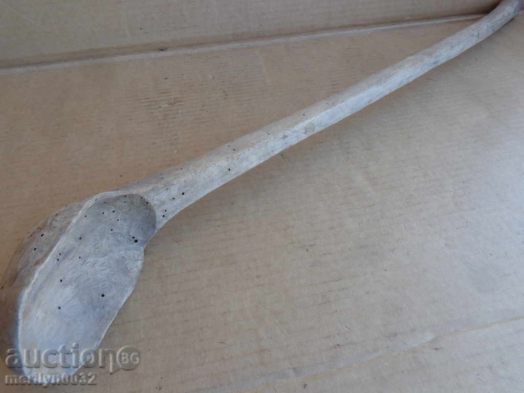 Very old wooden spoon, ladle, wooden - 5 Very old wooden spoon, ladle, wooden - 5