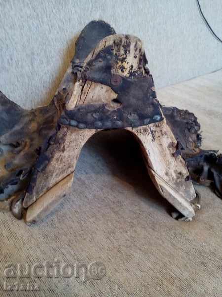 Antique saddle for a goat, ram - 6 Antique saddle for a goat, ram - 6