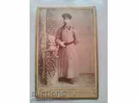 κάρτα φωτογραφίας φωτογραφία Samokov 1896 Στρατιώτη Υπογραφή