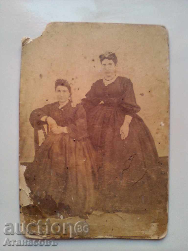 Old photo picture card about 1865