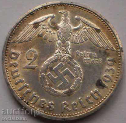 Germania III Reich 2 Brands 1939 F Rare Coin UNC