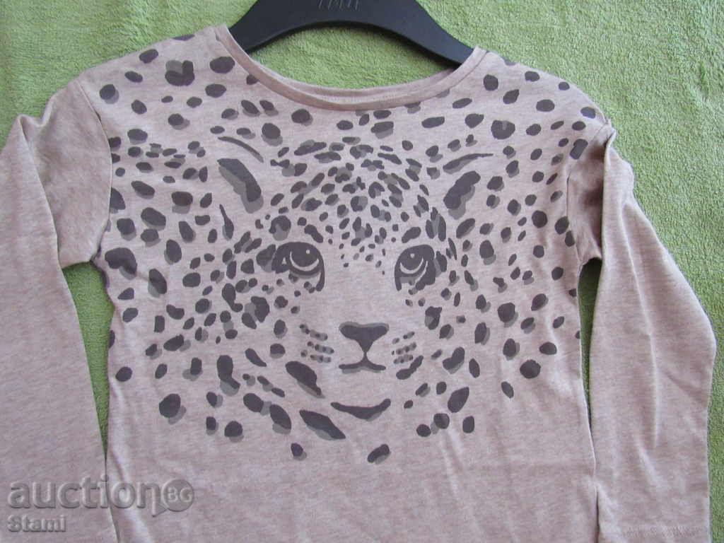 Blouse for girl H & M with spectacular tiger print size 98/104, - 5 Blouse for girl H & M with spectacular tiger print size 98/104, - 5