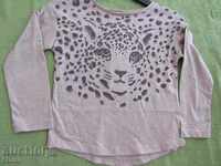 Blouse for girl H & M with spectacular tiger print size 98/104,
