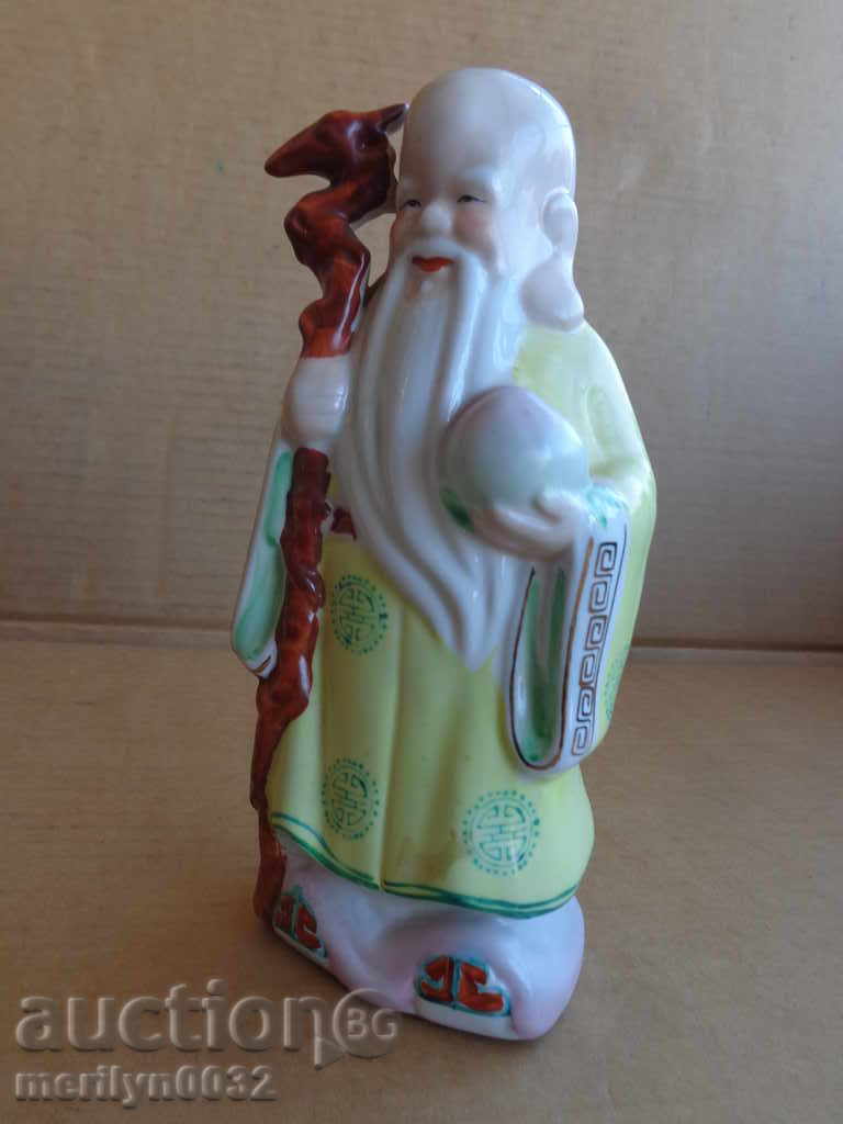 Figure porcelain chinese statuette figurine of mandarin - 5