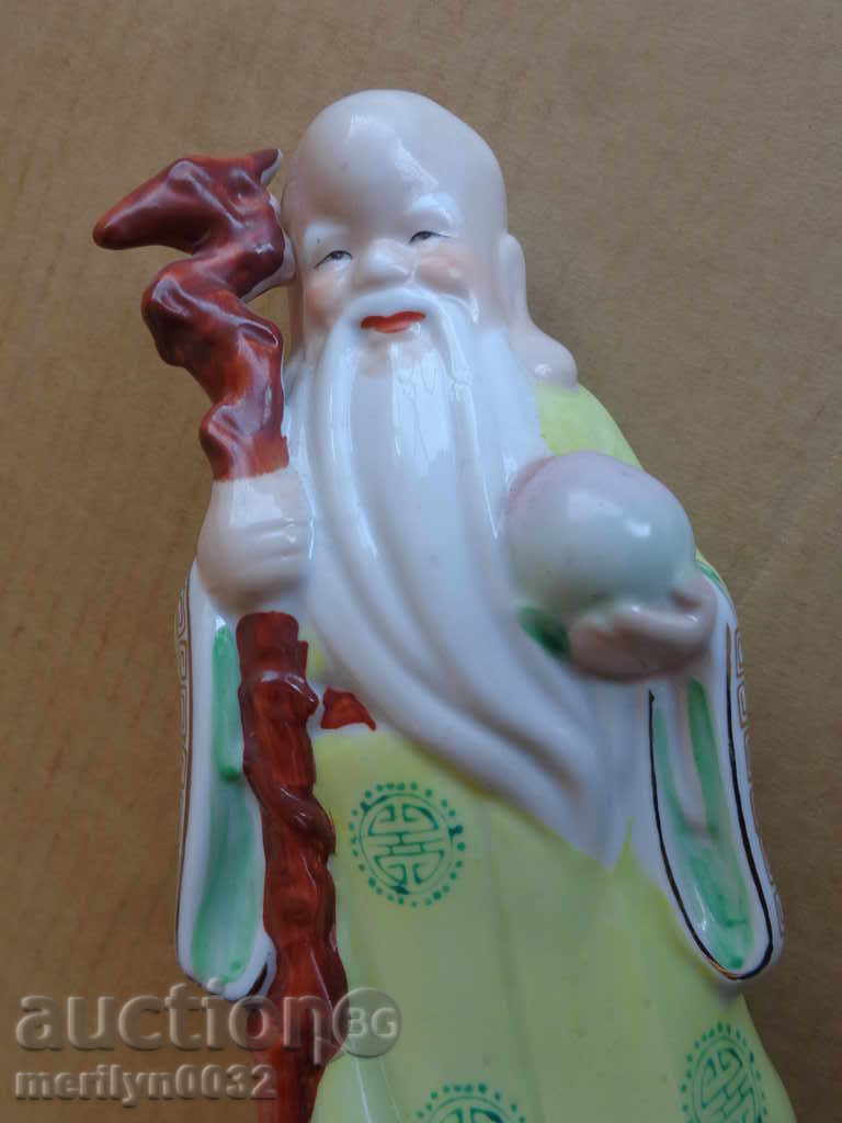 Figure porcelain chinese statuette figurine of mandarin - 6
