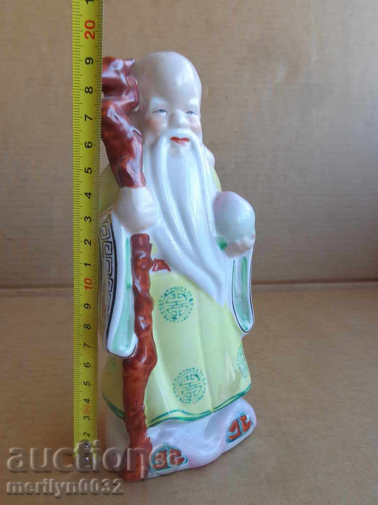 Figure porcelain chinese statuette figurine of mandarin