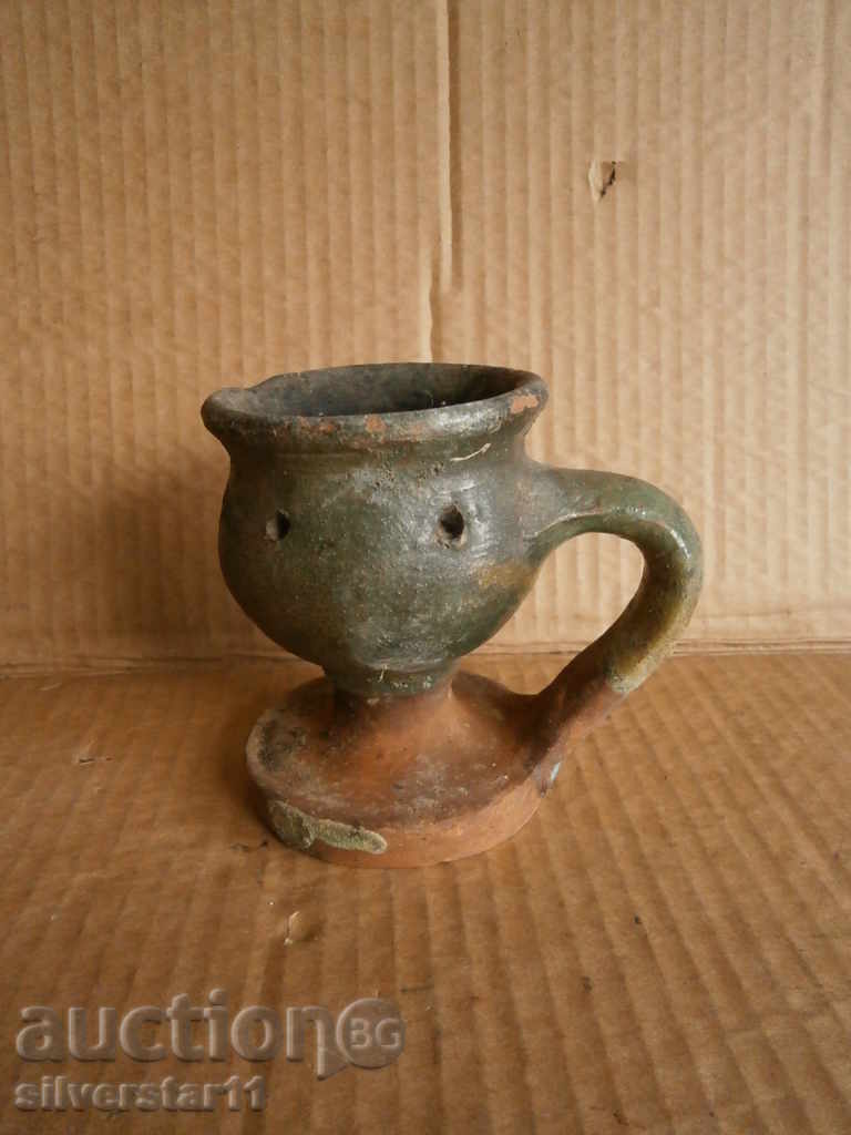 Licitație arzător de tămâie din ceramică antică arzător de tămâie