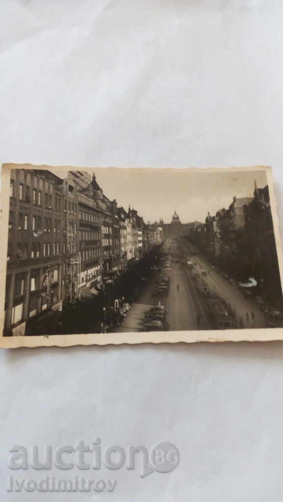 Postcard Prague Vaclavske namesti