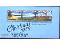 Καθαρό Χριστούγεννα 1979 μπλοκ Νησί Νόρφολκ