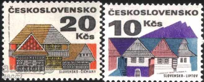 Καθαρό Μάρκες Αρχιτεκτονικής 1972 από την Τσεχοσλοβακία