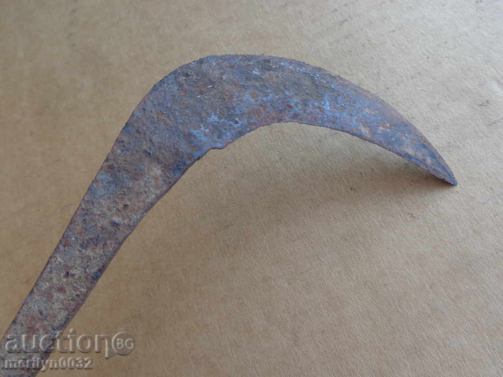 Delivery of An old hand forged hammer, wrought iron, a chopper, a knife Delivery of An old hand forged hammer, wrought iron, a chopper, a knife