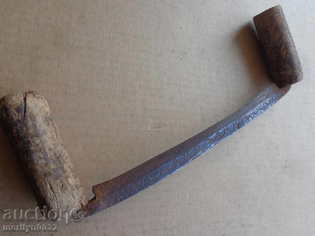 Livrarea Vechi din fier forjat lemn instrument RUKAN razatoare Livrarea Vechi din fier forjat lemn instrument RUKAN razatoare