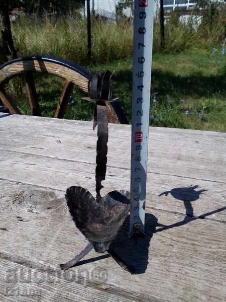 Wrought iron candlestick with price 7.00 BGN | € 3.58 Wrought iron candlestick with price 7.00 BGN | € 3.58