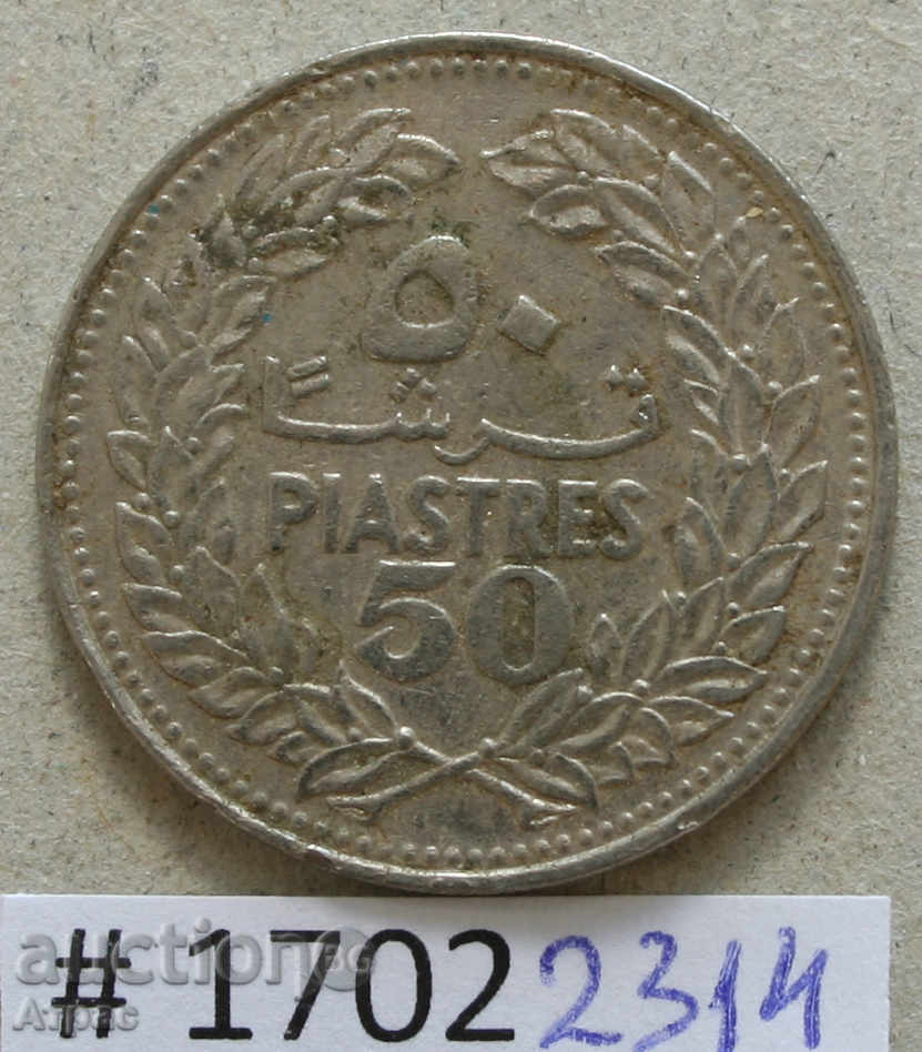 50 piastres 1969 Liban