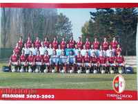 Football card poster Torino Italy 2002/03 poster