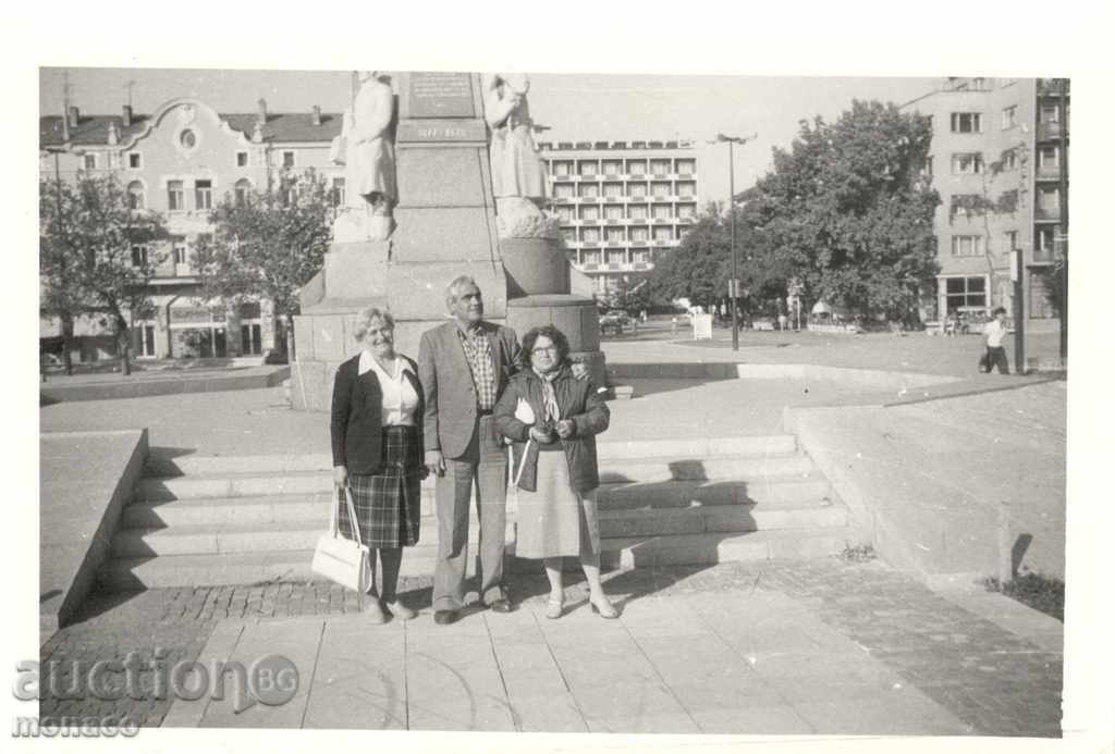 Old photo from Haskovo, the monument