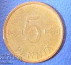 Finlanda 5 penny 1970