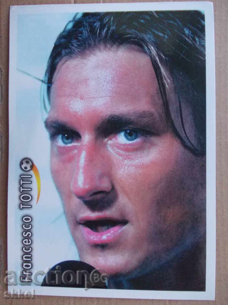 Футболна картичка Франческо Тоти Рома Италия 2001