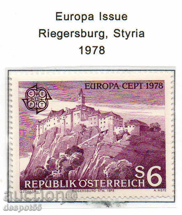 1978. Austria. Europa. Monumente.