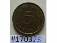 5 pfennig 1976 F -GFR