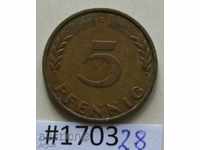5 pfennig 1950 G -GFR