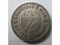 5 marci de argint Germania 1935 A III Reich Moneda de argint #86
