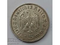 5 timbre de argint Germania 1935 A III monedă de argint Reich №78