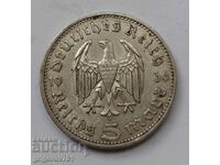 5 mărci de argint Germania 1936 A III Reich Moneda de argint #95