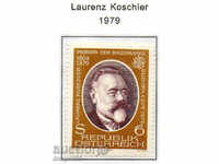 1979. Австрия. Лоренц Кошир, пионер на австрийските марки.