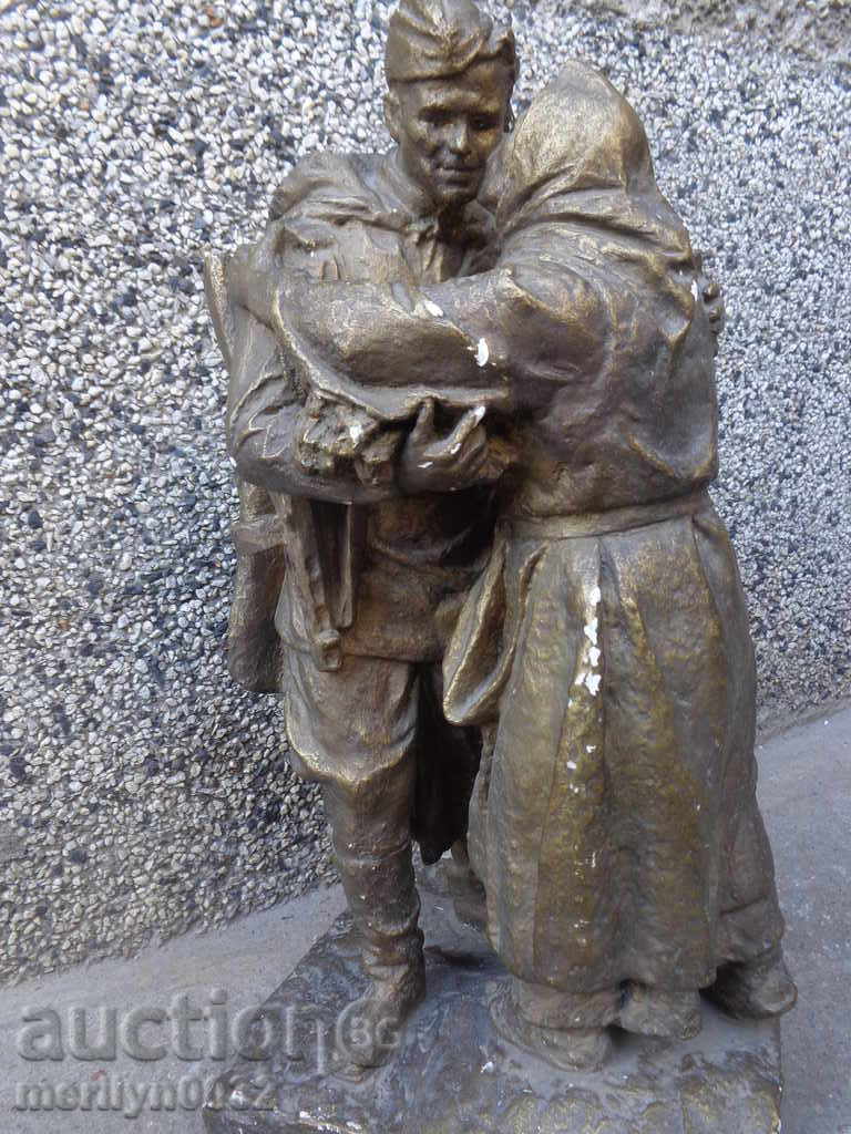 Sculpture Soldier and Widow Alyosha Red Army USSR BCP - 6 Sculpture Soldier and Widow Alyosha Red Army USSR BCP - 6