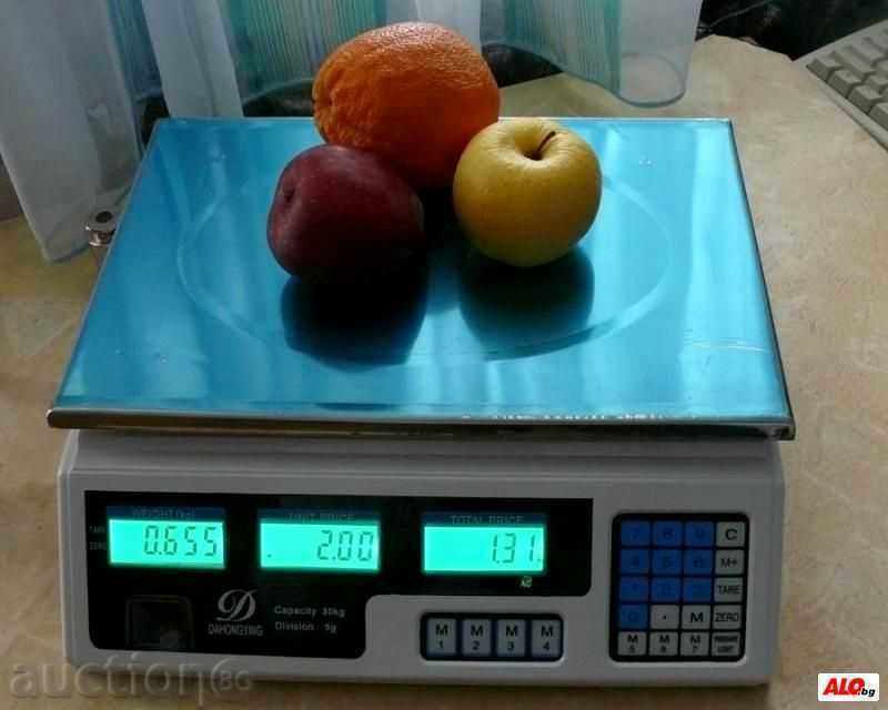 Trade scales / scales up to 1 x 40 kg. with price 41.50 BGN | € 21.22