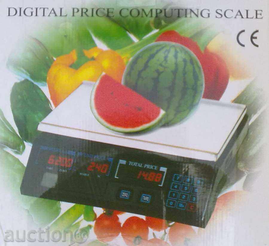 Trade scales / scales up to 1 x 40 kg.