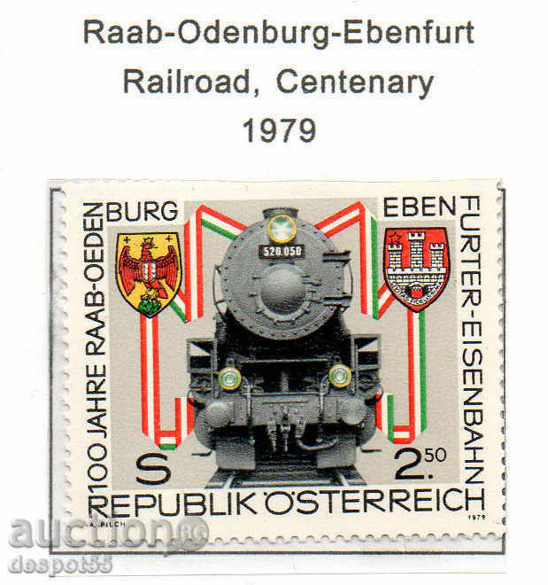 1979. Austria. 100 yr. line Raab-Oldenburg-Ebenfurt.