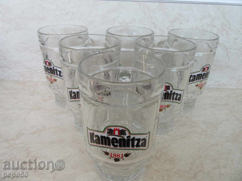 6 Thick-Walled "KAMENITSA" Mugs 0.500L, Manufacturer SAHM 6 Thick-Walled "KAMENITSA" Mugs 0.500L, Manufacturer SAHM