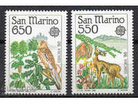 1986 Σαν Μαρίνο. Ευρώπη. Η προστασία της φύσης ...