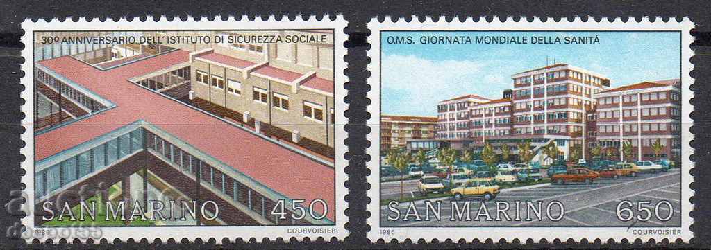 1986 San Marino. Aniversări instituțiilor sociale.