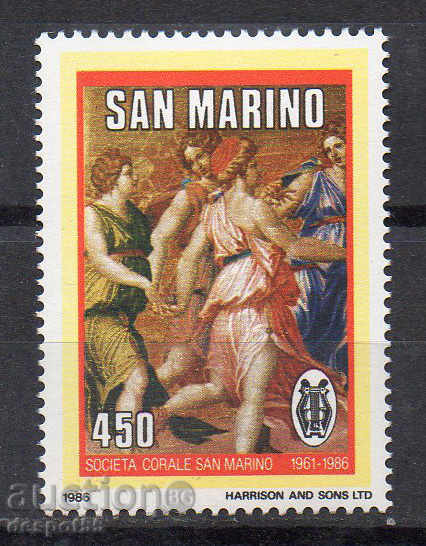 1986 San Marino. '25 Corul San Marino.