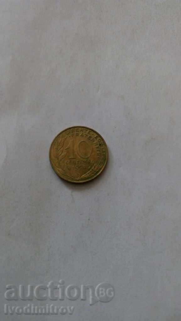 Γαλλία 10 centimes 1990