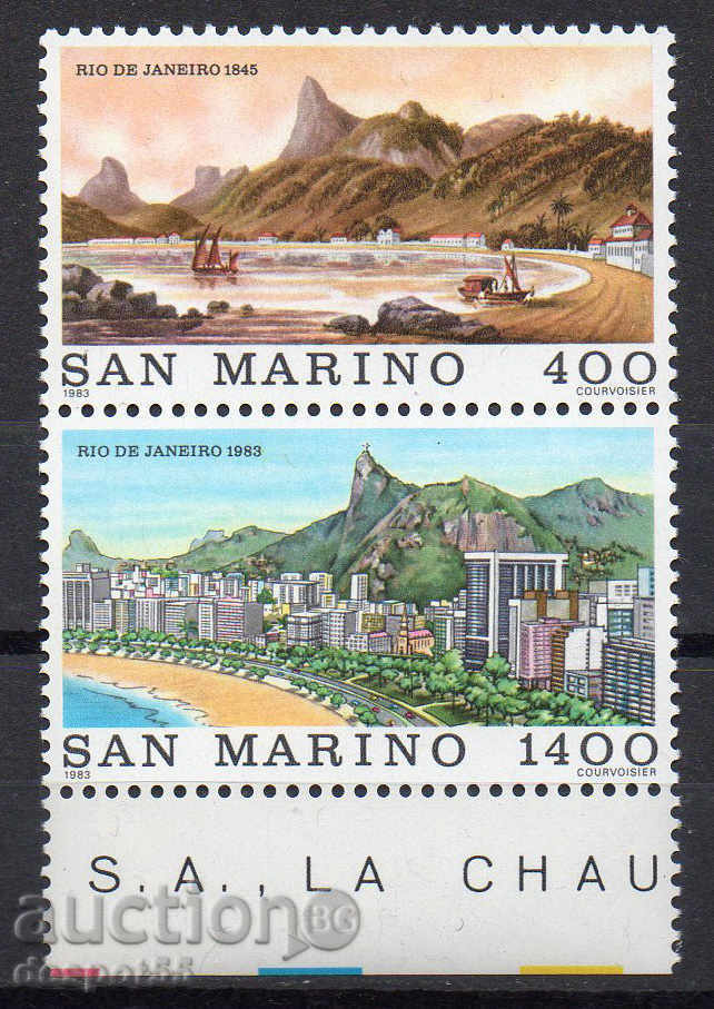 1983. San Marino. "BRASILIANA '83", Rio de Janeiro.
