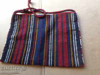 An old hand-woven pocket bag, bag