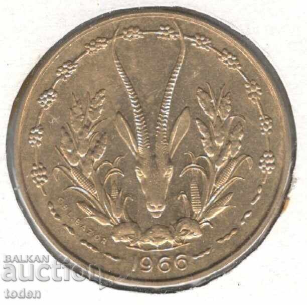 ++ Western Africa (BCEAO) -10 Francs-1966-KM # 1a ++