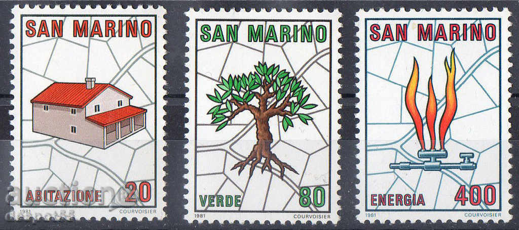 1981 San Marino. Planul național de dezvoltare urbană.