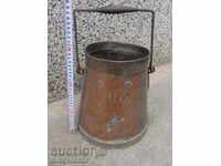 A barley measure for the brandy 1925on a jug kettle a baker copper pot bucket