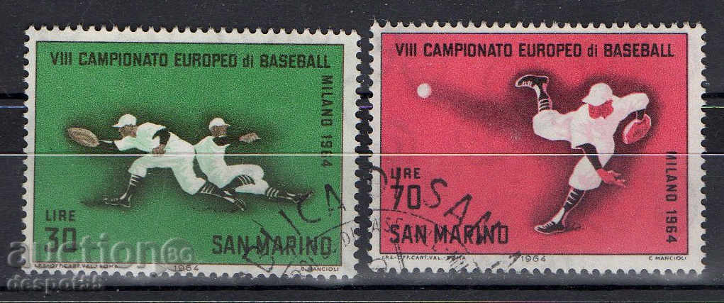 1964. San Marino. VIII European Baseball Championship.