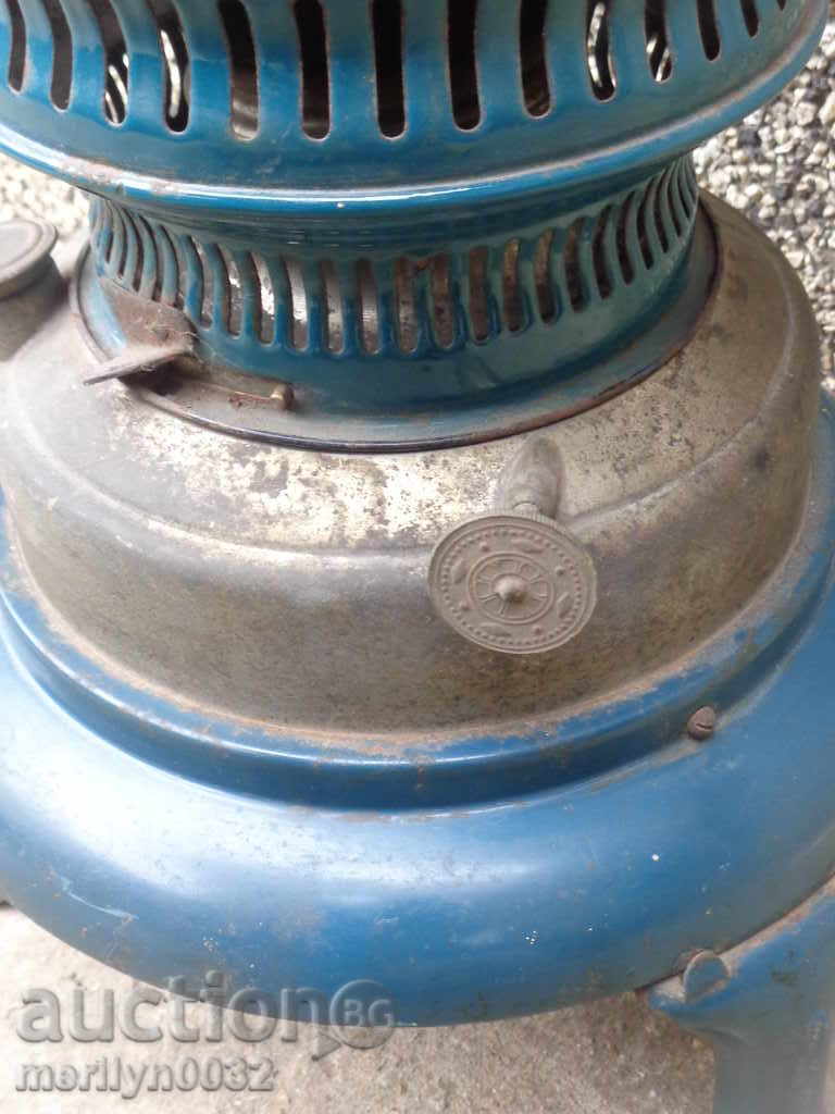 Old gas stove enamel lamp kumbe, tuch, fireplace - 5