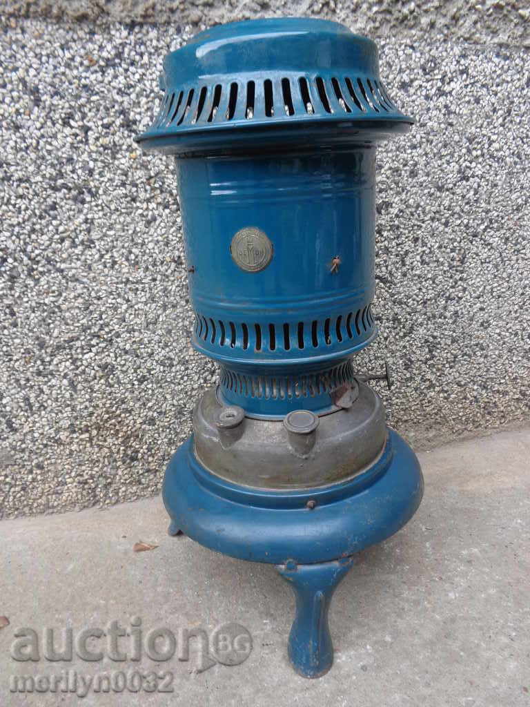 Old gas stove enamel lamp kumbe, tuch, fireplace