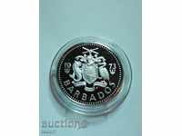 25 cents 1973 Barbados PROOF