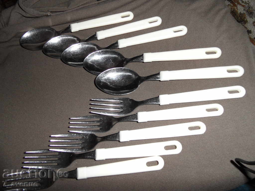 SPOONS, FORKS, stainless