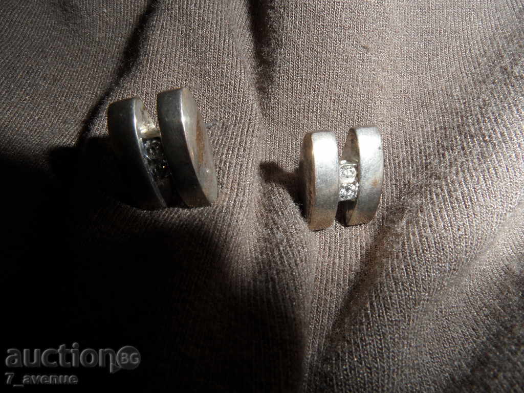 Livrarea Argint cu pietricele cercelul și șuruburi 12/8/5 mm Livrarea Argint cu pietricele cercelul și șuruburi 12/8/5 mm